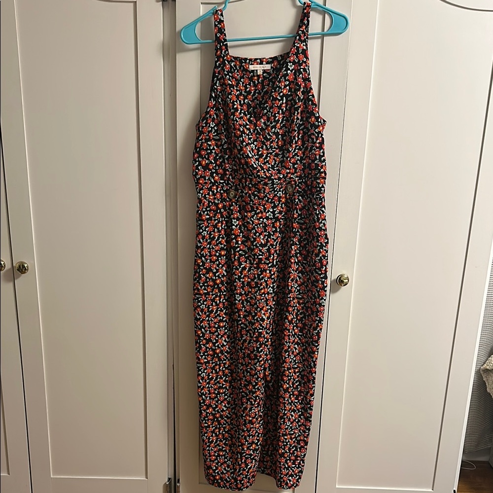 Floral Sleeveless Jumpsuit